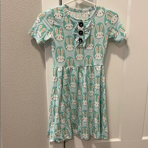 Gigi and Max 2/3T Bunny Print Kids Dress
